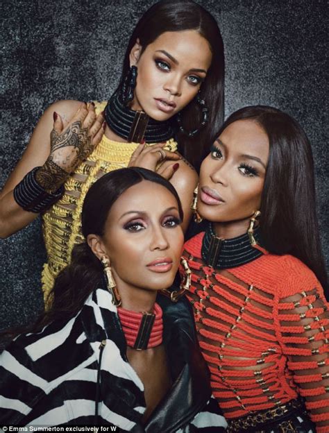 rihanna naomi campbell chanel iman|Rihanna poses with supermodels Naomi Campbell and Iman.